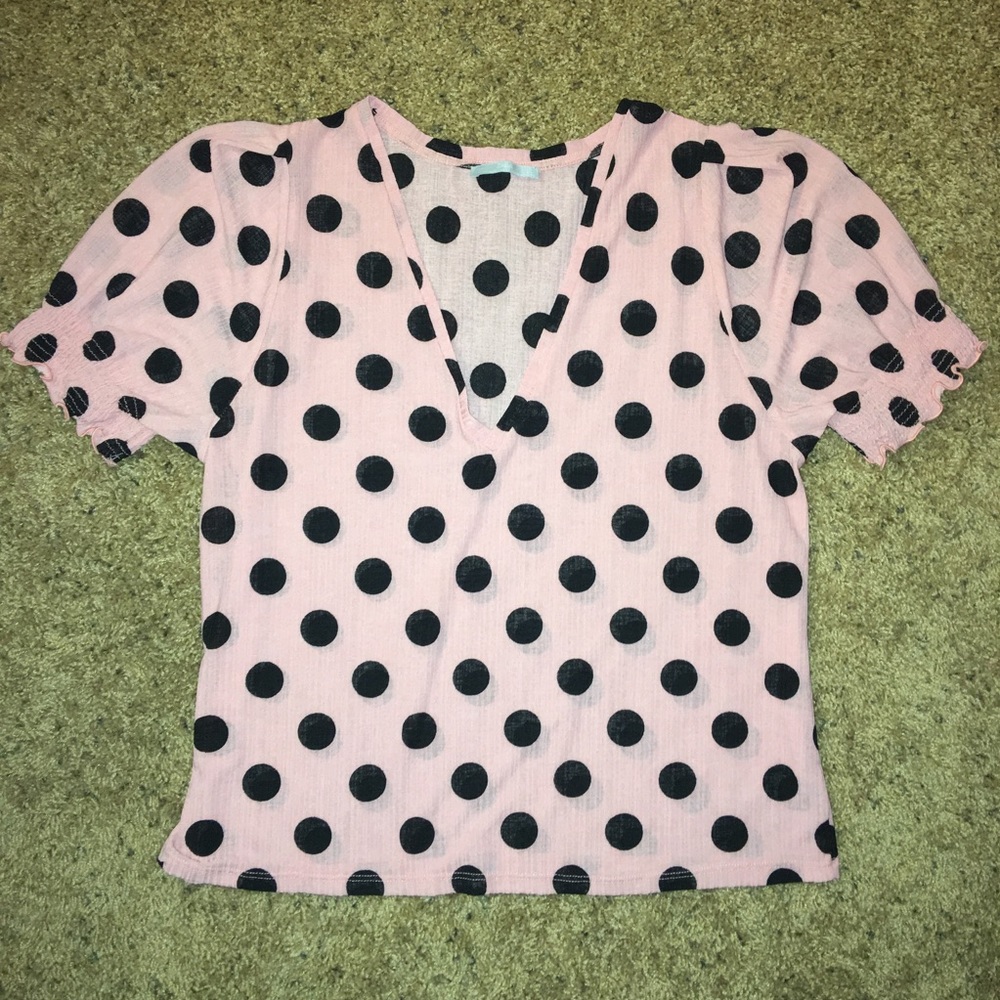 Zara Women’s Pink & Black Blouse Size Medium